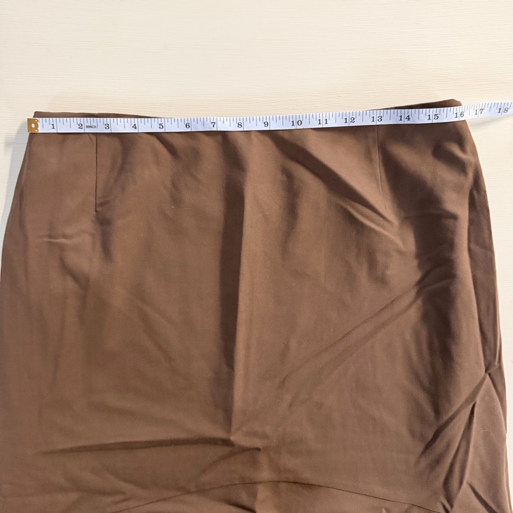 Jones New York Chocolate A-Line Skirt - Picture 7 of 9